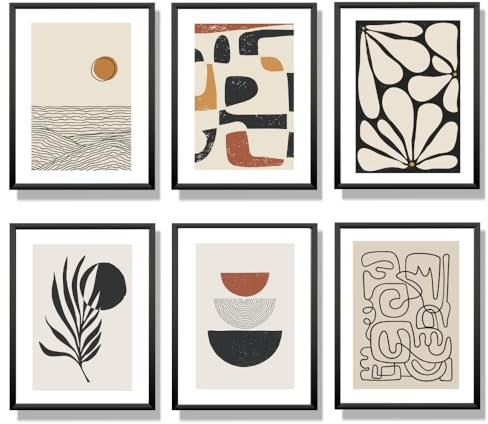 Winund set di 3 poster 50x70 cm, SENZA CORNICE, stampe da parete moderne, quadro grandi dimensioni, poster da parete giganti, quadro moderni soggiorno