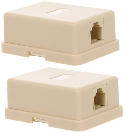 Housoutil 2stücke Anschlussdose Telefonverteiler Splitter Für Einzelanschluss Leitungsverteiler Adapter Telefonzubehör Für Zuhause Büro