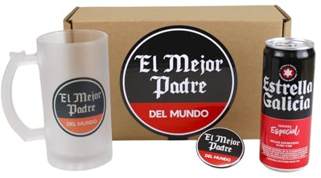 Pack regalo jarra y cerveza El Mejor Padre del Mundo