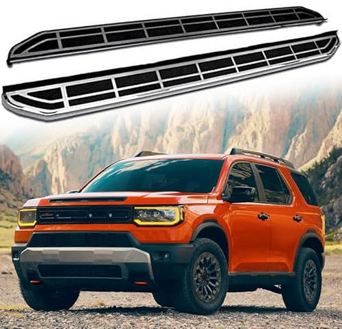 Lot de 2 pédales fixes pour marchepied latéral avec barre Nerf pour Honda Passport 2026.
