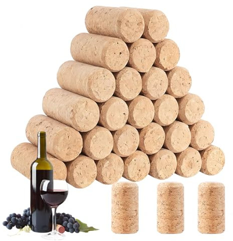 30 Stück Korken,Korken Zum Basteln,Kork,Naturkorken Flaschenkorken,Weinflasche Korkstopfen,Weinkorken Zum Basteln Dekorieren,Weinflasche Korken,Für Champagnerflaschen,Rotweinflaschen,Weinflaschen
