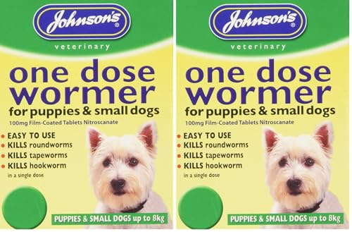 Johnson's Vet Easy One Dose Wormer, Size 1 (Pack of 2)