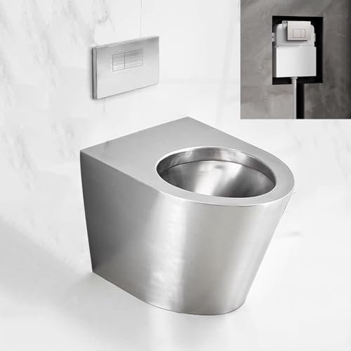 WXXSHGDW WXXZCE Vater Baño Inodoro Completo, Inodoro con Chorro de Agua con Tanque de Agua Incorporado, Descarga por Sifón Capacidad del Tanque de Agua 6L, para Hogar, Escuela, Centro Comercial