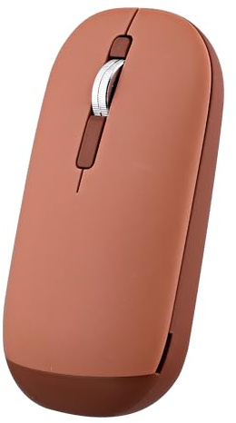 T'nB Color 3 - Souris sans Fil, Ultra Fine | Bluetooth et USB, Dragonne Rétractable, Clics Silencieux, Windows, macOS et Linux, Rouge