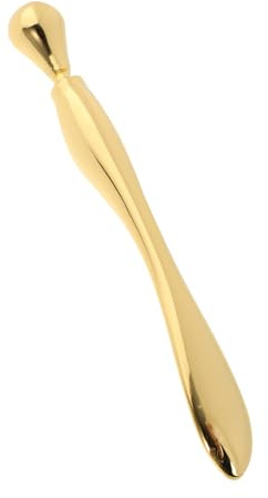 Augencreme Massagestab 1 Stück Zinklegierung für Frauen | Gold, Schlicht und Zart, für Make Up und Handtasche, Manuelle Anwendung
