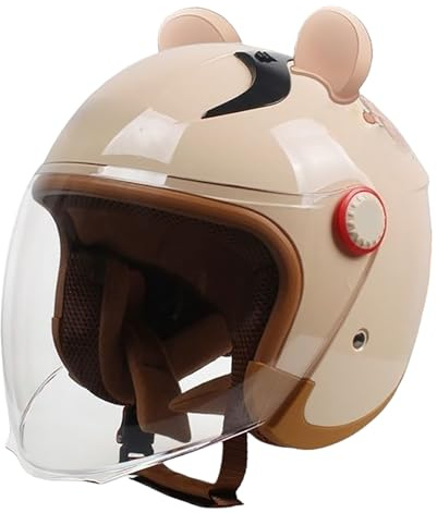 Barnhjälm Med Öppen Framsida, Cykelhjälm För Barn 6-13 År, Pojkar/Flickor, Scooter Cruiser-Hjälm, Lätt Hjälm, ECE-Godkänd 3,(48-55CM)