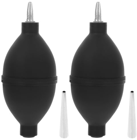 MUCKLILY Soffiatore Aria per Pulizia Lenti e Tastiera, Pompa a Bulbo in Silicone Elastico, Set 2 Pezzi, Pulitore Polvere per Fotocamere e Dispositivi Elettronici, Accessorio Pratico