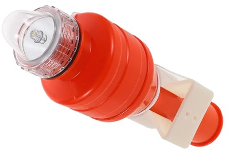 Alipis Luce di Segnalazione a LED Auto-Accendibile per Salvagente Lampada di Emergenza Personale per Escursioni e Attività Acquatiche Batteria a Dispositivo di Localizzazione di
