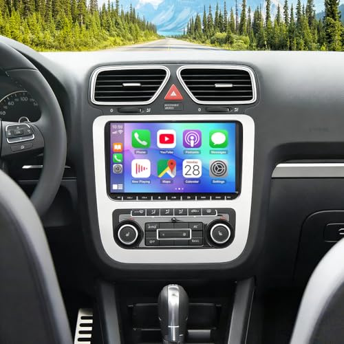 2+32G Android 14 Autoradio Stereo per VW Volkswagen EOS 2007-2014 con Wireless Carplay Android Auto, 9 pollici Touch Screen Radio Lettore Multimediale con navigazione GPS FM RDS SWC Bluetooth WiFi