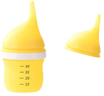 ZYHARUKO 2. Juego de biberones para mascotas para gatitos: pezón suave, diseño fácil de limpiar y dispensador de leche para gatitos antiestrangulamiento de grado alimenticio, biberón ergonómico de