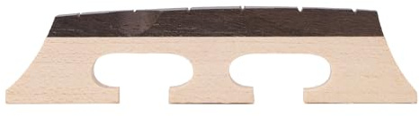 ZAICOLER Puente de Banjo de 6 Cuerdas, Puentes con Incrustaciones de ébano con Núcleo de Arce, Soporte de Cuerda de Triple Pie con Estabilidad y Calidad de Sonido, Ideal para 6 Cuerdas Estándar