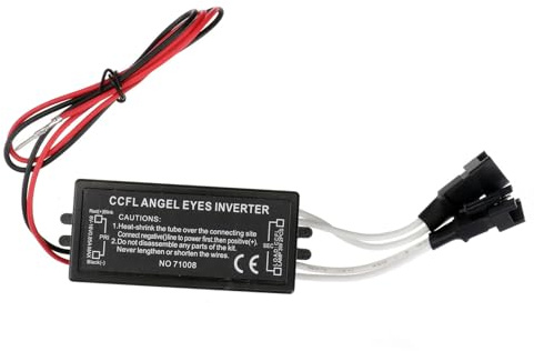 Inverter 25khz 900v Anelli Ccfl 12v Eyes Driver Angel | Uscite Doppie, Protezione Sovraccarico e Temperatura, Tappo Luce Guaina Termorestringente