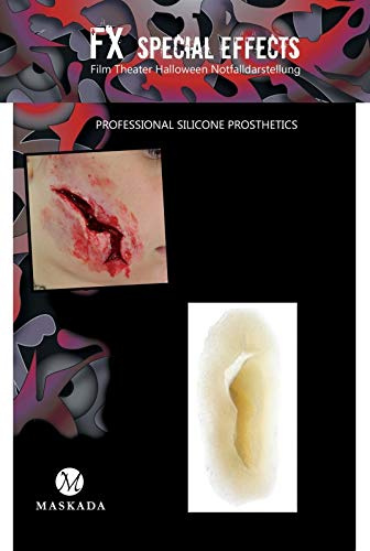 SFX Make up Platzwunde Wunden schminken Halloween Silikon Teil E03