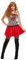 Smiffys Deluxe Knife Throwers Assistant Costume, White with Corset & Skirt, Circus Fancy Dress, Jester Dress Up Costumes