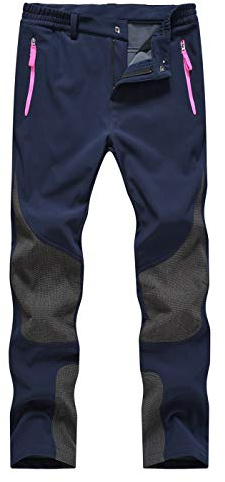 donhobo Damen Wanderhose Wasserdicht Softshellhose Outdoorhose Winddicht Warm Gefüttert Winterhose Skihose Snowhose Trekkinghose