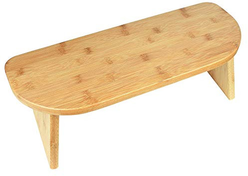 Yclty Meditationsbank Klappbar mit Tragetasche, Fertigem Bambus, Niedrigem Sitz, Kniender Alternative Zum Meditationskissen für Yoga, Gebet und Meditation