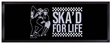 Bar Runner Home Bar Idea | Ska Design Bar Runner | 58cm x 22cm Rubber Beer Mat | Non-Slip Bar Accessory | Garden Bar | Cocktail Party | Pub Accessory | Man Cave | Manufactured in England