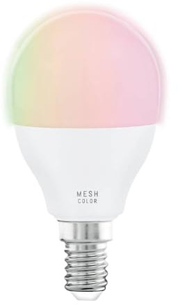 Eglo connect.z Smart Home lampadina Led E14, P45, ZigBee, app e controllo vocale, dimmerabile, colore della luce regolabile, 470 lumen, 5 W