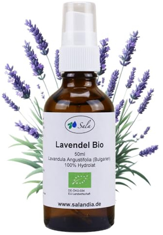 Sala Lavendelwasser Lavendelspray alkoholfrei BIO - zum Verzehr - 50 ml Sprühaufsatz