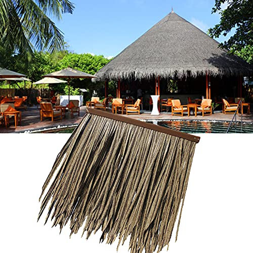 Simulation Strohdach Wärmeisolierendes Strohdach Palme Stroh Dekorative Künstliche Flora Keine Wartung für Tiki Bar Garten Terrasse Deck Pavillons Wand Holzhaus (Größe: 30 Stück, Farbe: Altes Stroh)