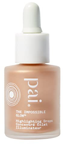 Pai Skincare | THE IMPOSSIBLE GLOW, Glow Drops Serum with Hyaluronic Acid, Certified Organic, Vegan, Cruelty Free - Rose Gold. 10ml