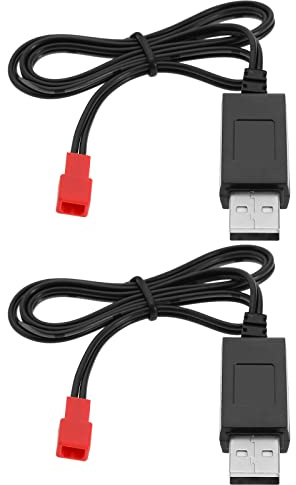 2 Stück 3,7 V Li-po Akku Ladekabel USB JST Stecker für RC Drohne Quadcopter Akku kompatibel mit Syma S39 S32 S032 S032G S029G S027G