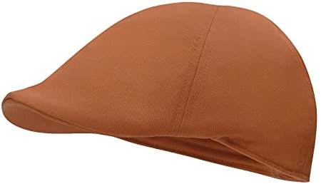 tcax Schiebermütze Herren Herren-Schiebermütze Aus Baumwolle, Twill, Ballonmütze, Ivy Gatsby, 8 Stück, Mützen, Frühling, Sommer, Jagdhüte, Fahren, Angeln, Baskenmütze Für Männer, Orange