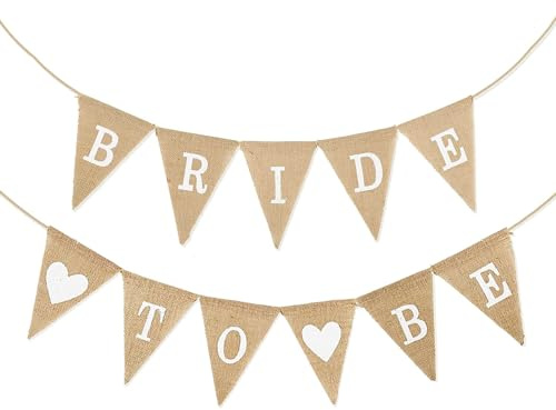 qingmeng Bride To Be Girlande, JGA Deko Frauen Boho, Bride To Be Banner Deko, Junggesellinnenabschied, Wimpelkette Hochzeit, JGA Accessoires Frauen