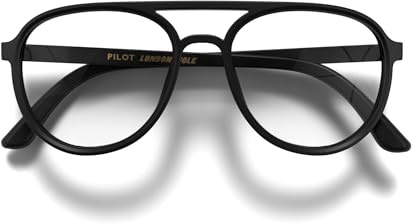 LONDON MOLE® Pilot Schlanke, leichte Lesebrille | Klassischer pilotenrahmen | Verfeinerte, zeitlose leser | Unisex | Federscharniere
