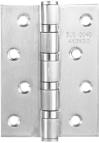 TürscharnierTürscharnier Edelstahl 304 Flügel/alleinerziehende Mutter Hardware Scharnier Holztür Zimmertür leise Scharniere 2-4In* 3In* 3Mm (Farbe: 4* 3* 2.5mm)