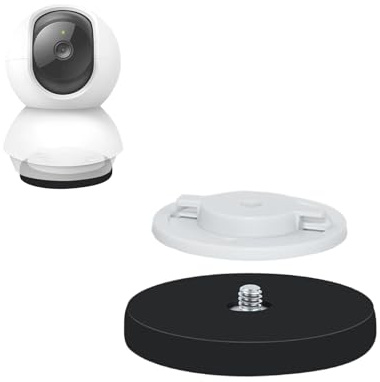 Soporte de Montaje Compatible con TP-Link Tapo C200/C210/C220/Tc70/C225/C211/c212, Reolink E1/ E1 Pro Cámara de Vigilancia, Soporte Magnético de Pared, Sin Perforación, Super Magnetismo