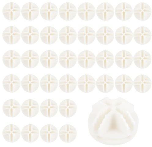 GVPOELR Connettori Cubo di Plastica, 40 Connettori in Plastica a cubo Metallico, Connettore di plastica ad Incastro, Connettori per Scaffalature senza Bulloni, per Stoccaggio cubi Scaffalatur, Bianco
