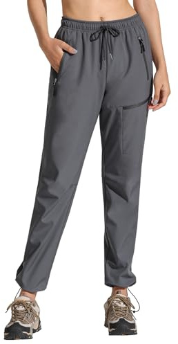 VILIGO Damen Skihose Outdoorhose Wasserdicht Winddichte Softshellhose Warme Gefütterte Trekkinghose Atmungsaktive Schnelltrocknende Thermohose Wanderhose