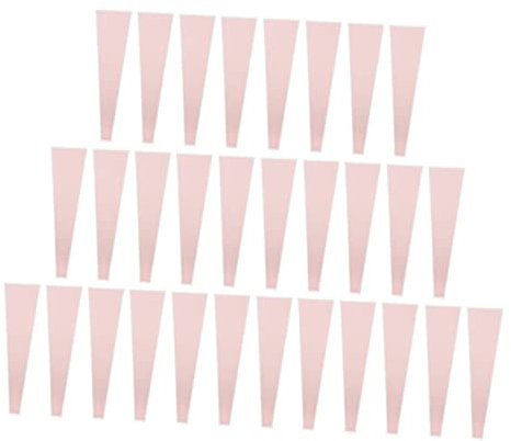 Gogogmee Blumenstrauß Verpackungshüllen 50 Stück Opp Einzeln Transparent Rosa Strapazierfähig Für Blumenstrauß Geschenkverpackung Partydekoration