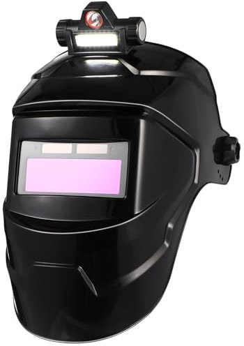 NIYANGLE Welding Helmet Auto Darkening, Welding Hood Mask Head-mounted Welder Helmet Cap Lens for TIG Electric Welder