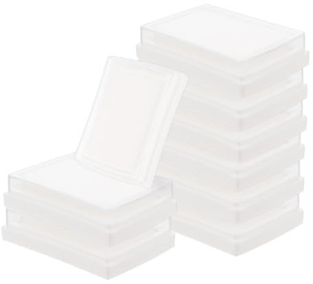 JEWEDECO 10stücke Leere Waschbare Stempelkissen Für Fingerabdrücke Und Handabdrücke Diy-bastelkissen Aus Schwamm Und Kunststoff Geeignet Für Stoff Holz Papier Und Kartenherstellung