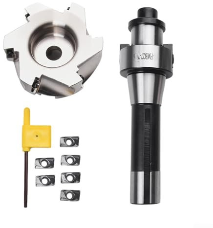 CNC Milling Machine Kit,Carbide Blades,Milling Cutter Disc,Straight Tool Bar,Wrench,For Milling Most Materials,For Plate Cutting, Steel Hardness Blade