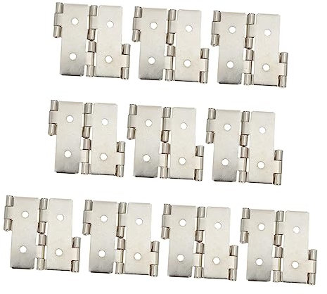Housoutil Charnières Pour Paravents Rétro En Acier Inoxydable 47x47 Mm, Dispositif De Fermeture Double Effet Pour Meubles Pliants, Lot De 10 Pièces, Installation Facile Pour Portes Et Armoires