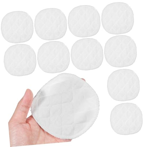 SUPVOX 12piezas Discos Absorbentes Pecho Unidades Reutilizables Suaves y Absorbentes De Algodón para Madres Lactantes Cómodos Insertos para Sujetador Casa