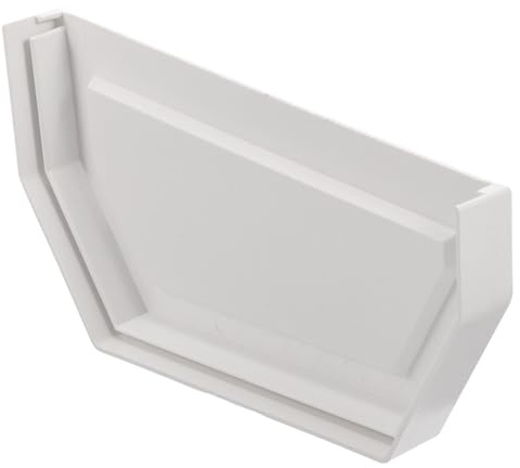 Alipis Tappo Terminale Grondaia Pvc 200mm Doppia Faccia Protezione Detriti per Grondaie Pluviali, Accessorio per Installazione Facile e Drenaggio Efficiente, Uso Interno ed Esterno