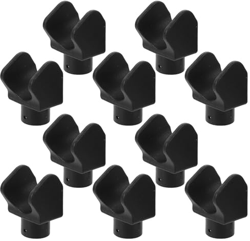 ifundom Plastic Footrest Slider Blocks Detachable and Easy Installation Replacement Parts 10pcs U-Shaped for Wheelchair Attachment Accessories for Transport Chairs, Suitable for Indoor