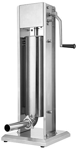 Zelsius Máquina Embutidora Profesional de Salchichas I Acero Inoxidable I Manual I Cuatro Tubos de Llenado Diferentes I Máquina con Caja de Cambios de 2 Velocidades I Válvula de Ventilación