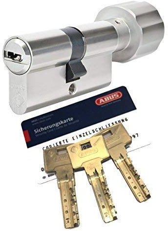 ABUS Bravus.4000 BZD Knaufzylinder mit 3 Schlüssel, Länge (a/b) 45/K30mm (cm=75mm) K=Knaufseite, nach DIN EN1303, Angriffswiderstandsklasse D, RC2/RC3 Level geeignet
