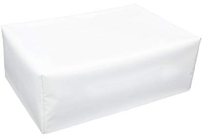 Vispronet Outdoor Palettenhusse weiß, PVC-beschichtet, Vinylplane, Palettenabdeckung mit Klett-Verschluss, Verschiedene Größen (für 1 Palette, 120x80x14,5 cm)