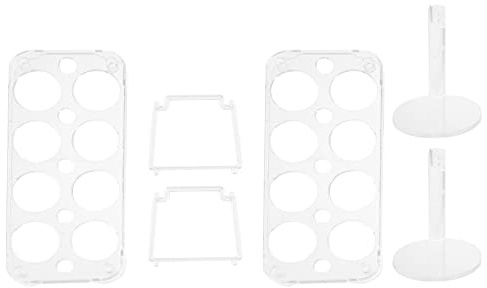 Bandeja de Huevos Transparente Apilable de Plástico para Nevera | Almacenamiento Estable, Evita Golpes y Sacudidas, Fácil de Mover, para Armario y Despensa