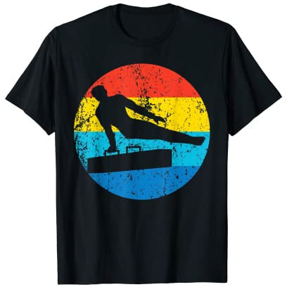 Turnanzug für Herren, Retro-Stil der 1970er Jahre T-Shirt