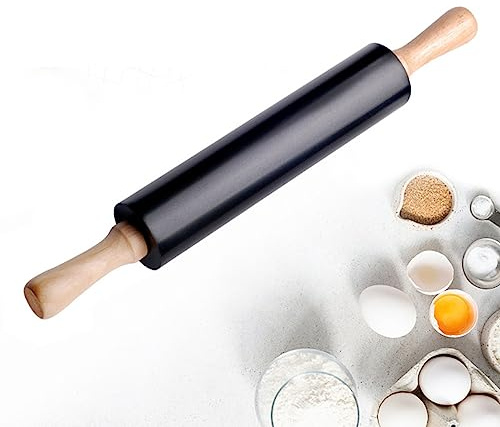 MMCCHB Rolling pin, Non-Stick Rolling pin, Wooden Handle, for Home Kitchen Tool