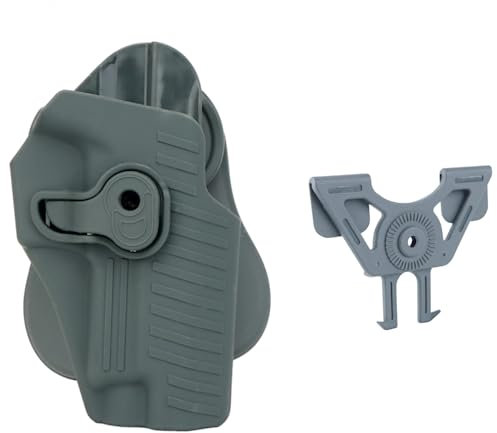 ACEXIER Rechte Hand Taktisches Waffenholster Jagdschießen für S.ig S-auer P220 P225, P226, P228, P229, Norinco NP22 Militärpistolenkoffer (Grey)