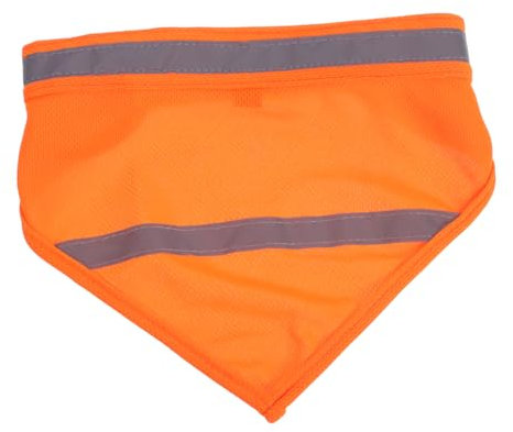 YARNOW Reflektierendes Haustier Bandana Aus Langlebigem Material Sicherheits Hundeschal Mit Fluoreszierendem Orange Für Nächtliche Spaziergänge Und Outdoor Einsatz