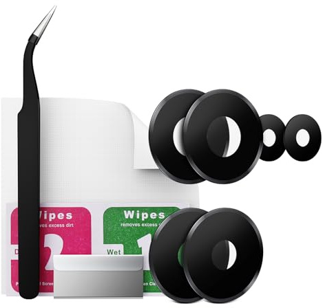 Eonpam 2 Pack Kamera Glas für Xiaomi Redmi Note 13 4G Original Rückseite Kamera Linse Glas Ersatz HD Kameraschutz Camera Glass+ Reparatur Set